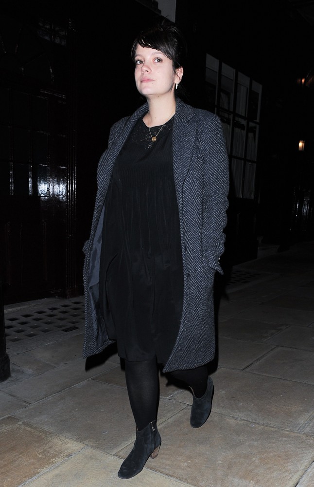 Lily Allen;<br>Lily Allen Leaving Lou Lou's in Mayfair After A Night Out