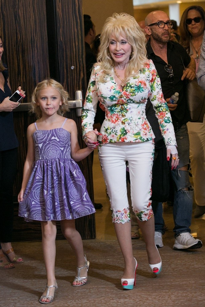 Alyvia Alyn Lind;Dolly Parton<br>2015 NBC Universal's Press Tour