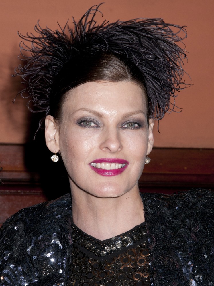 Linda Evangelista;<br>The Lycee Francais de New York 2012 Gala