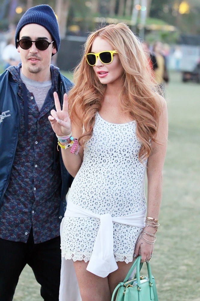 Lindsay Lohan;<br>Celebrities at The 2012 Coachella Valley Music and Arts Festival - Day 3