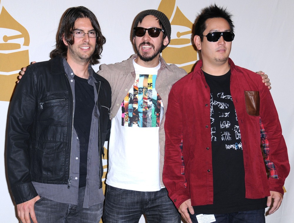 Rob Bourdon;Mike Shinoda;Joe Hahn;Linkin Park;<br>The 52nd GRAMMY Nominations Concert Live! - Press Room