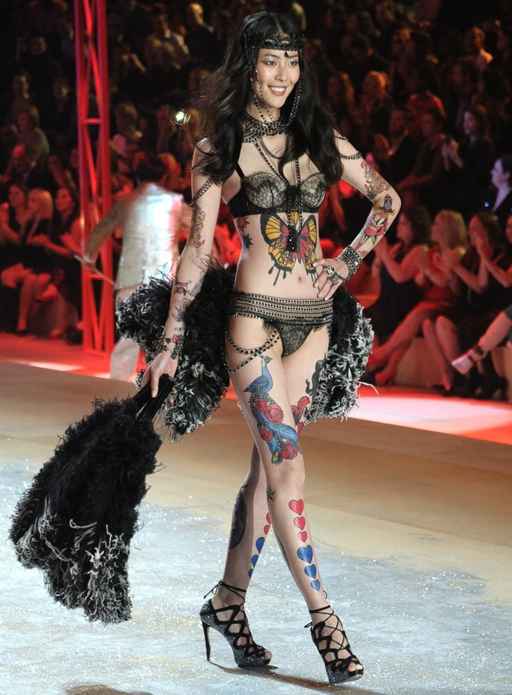 Liu Wen;<br>The 2012 Victoria's Secret Fashion Show - Inside