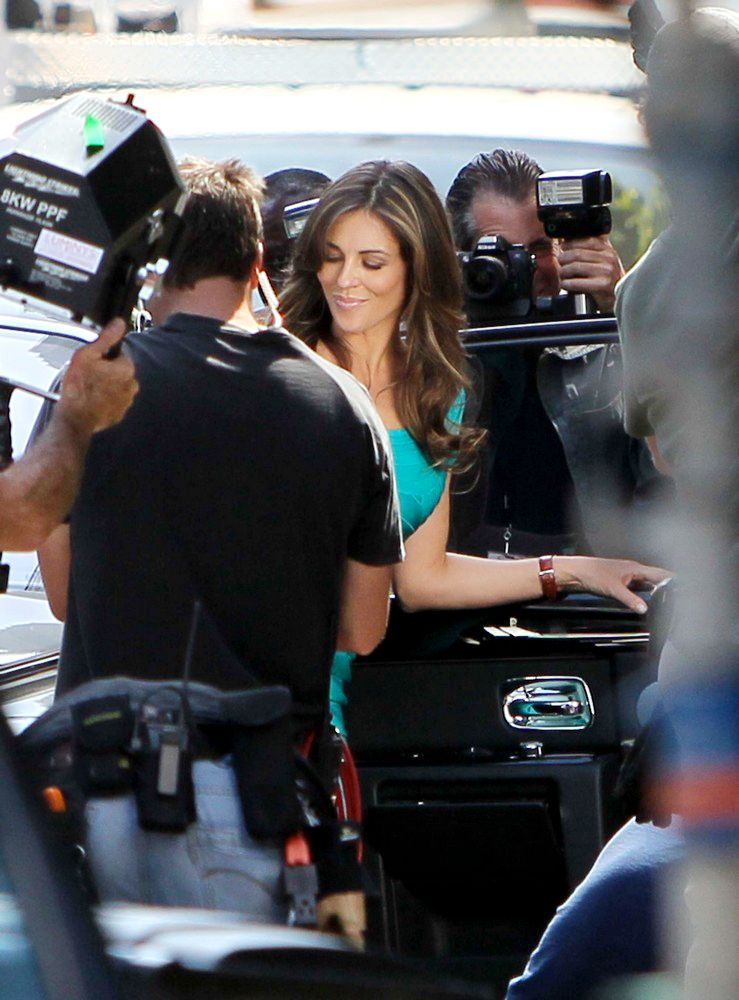 Elizabeth Hurley;<br>Shooting Scenes for The New TV Movie 'Wonder Woman'