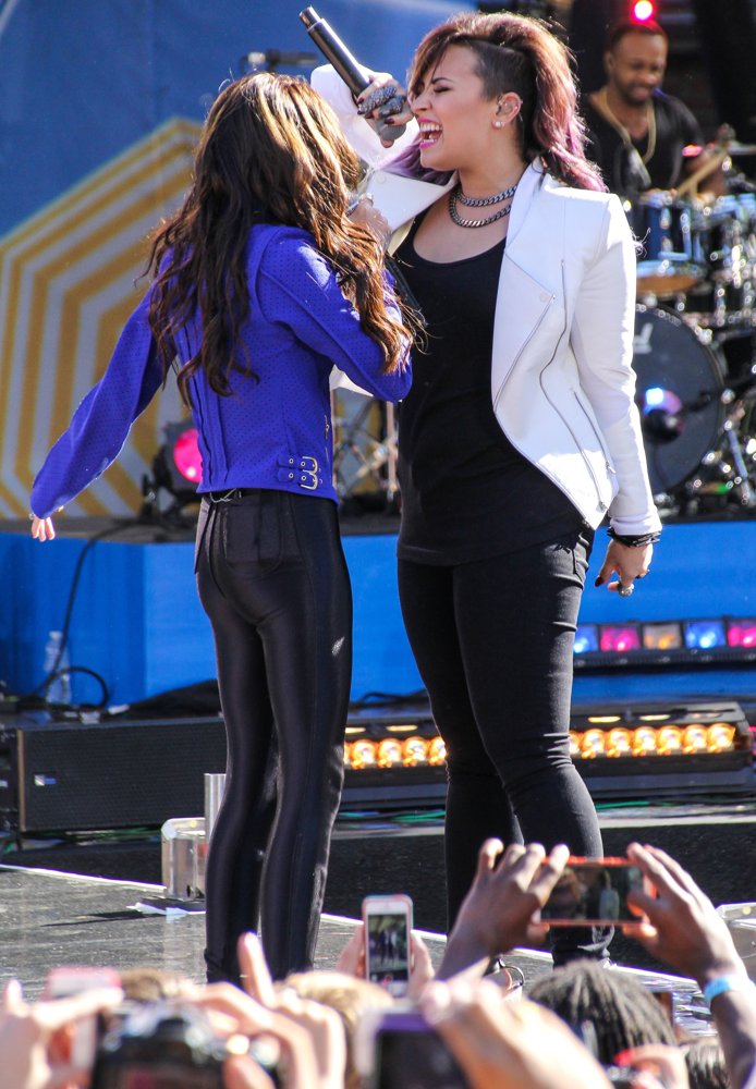 Cher Lloyd;Demi Lovato;<br>Demi Lovato Performs on ABC's Good Morning America
