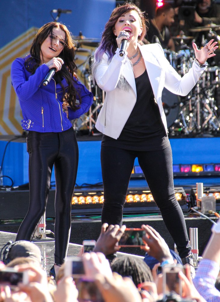 Cher Lloyd;Demi Lovato;<br>Demi Lovato Performs on ABC's Good Morning America