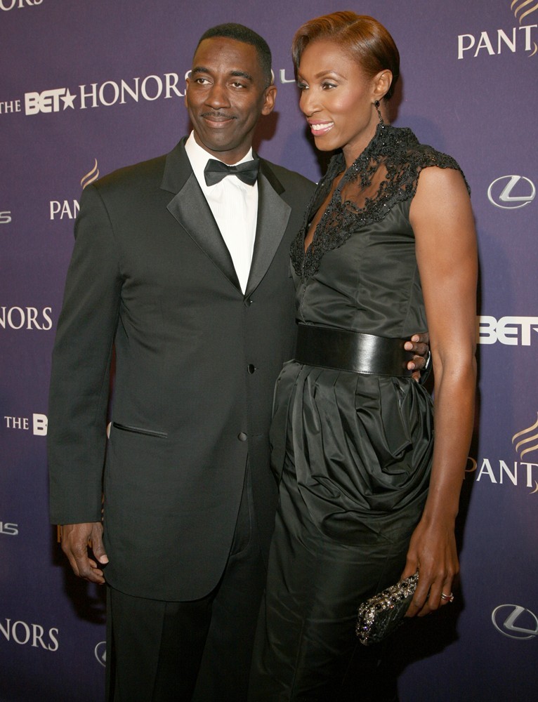 Michael Lockwood;Lisa Leslie;<br>BET Honors 2013: Red Carpet Presented by Pantene - Arrivals