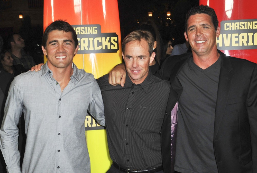 Greg Long;Zach Wormhoudt;Peter Mel;<br>The Los Angeles Premiere of Chasing Mavericks - Arrivals