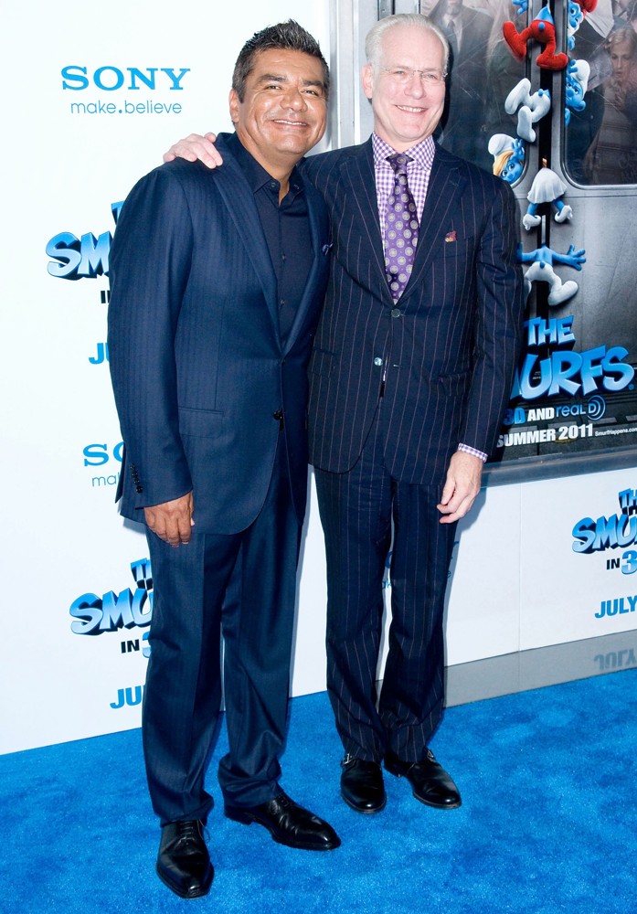 George Lopez;Tim Gunn;<br>The Smurfs World Premiere - Arrivals