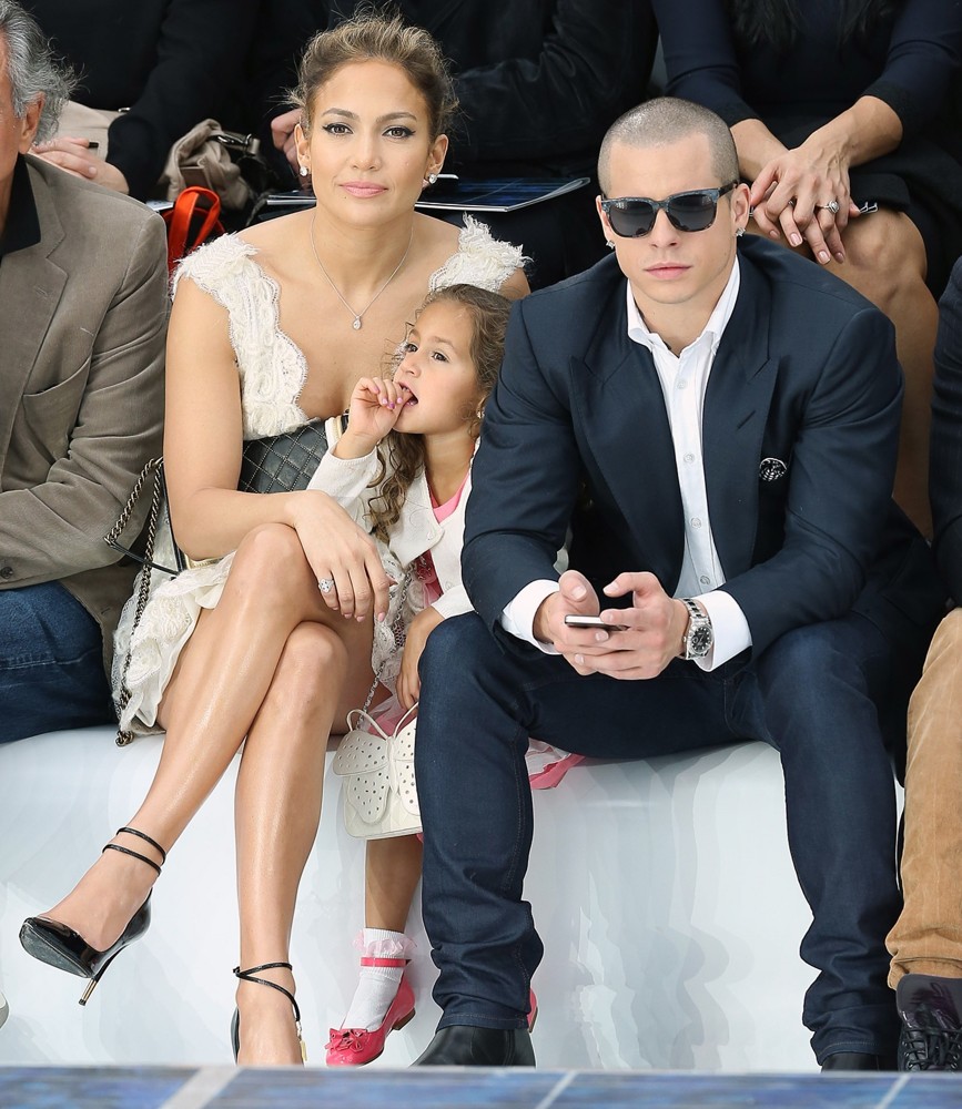 Jennifer Lopez;Emme Anthony;Casper Smart;<br>Paris Fashion Week Spring-Summer 2013 - Chanel - Front Row