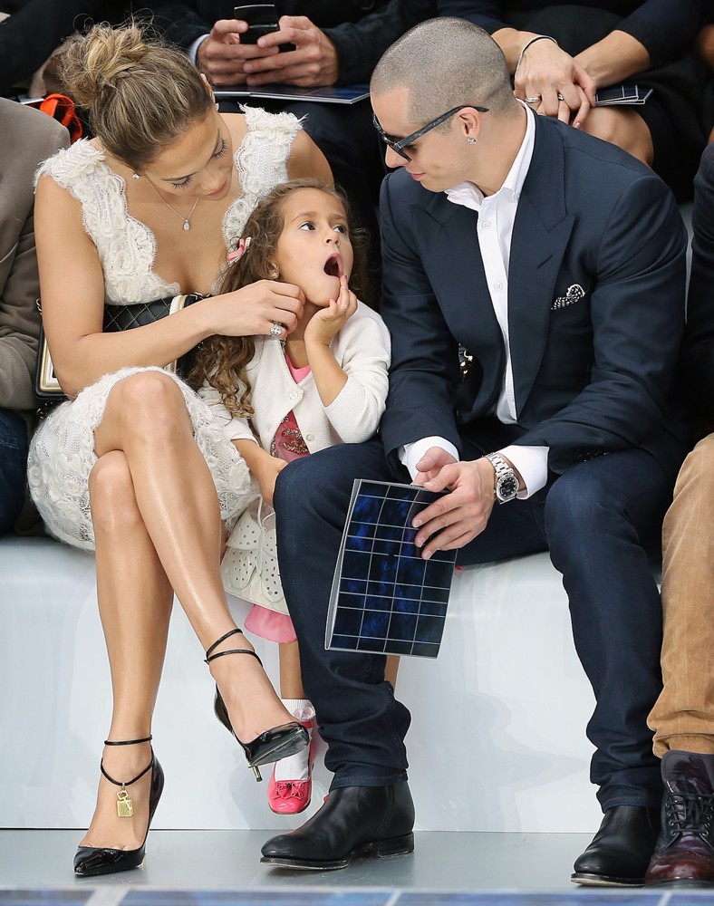 Jennifer Lopez;Emme Anthony;Casper Smart;<br>Paris Fashion Week Spring-Summer 2013 - Chanel - Front Row