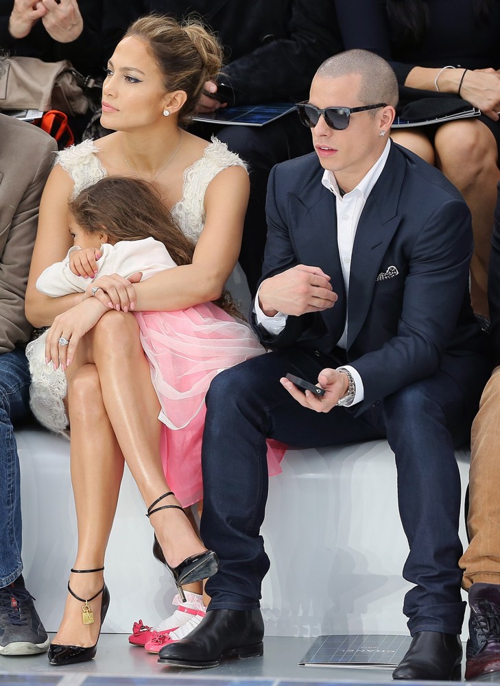 Jennifer Lopez;Emme Anthony;Casper Smart;<br>Paris Fashion Week Spring-Summer 2013 - Chanel - Front Row