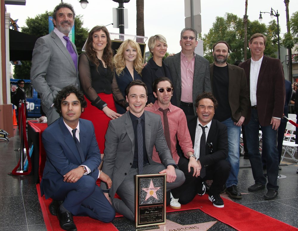 Chuck Lorre;Kunal Nayyar;Mayim Bialik;Jim Parsons;Melissa Rauch;Kaley Cuoco;Simon Helberg;Johnny Galecki;<br>Jim Parsons Honored with A Star on The Hollywood Walk of Fame