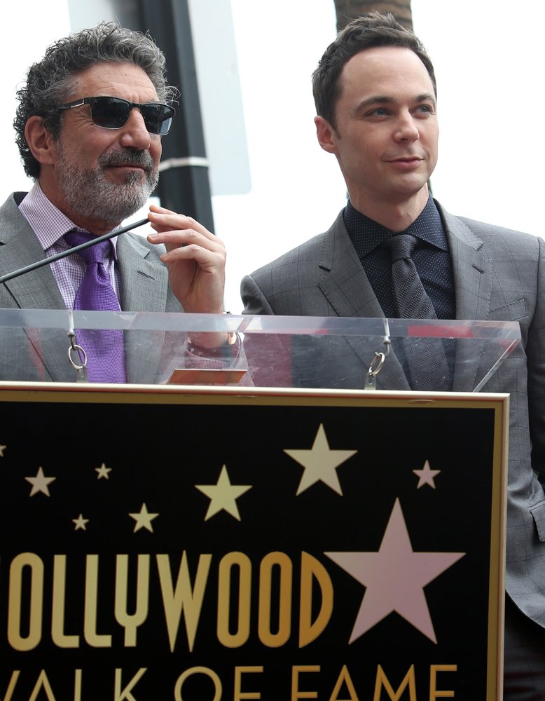 Chuck Lorre;Jim Parsons;<br>Jim Parsons Honored with A Star on The Hollywood Walk of Fame