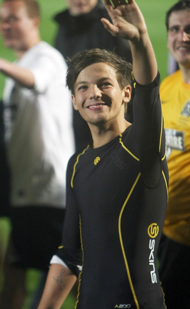 Louis Tomlinson;One Direction;<br>Louis Tomlinson Taking Part in A Charity Football Match