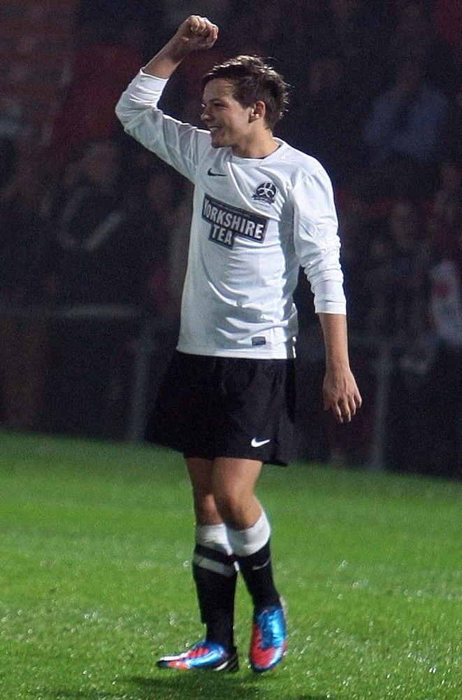 Louis Tomlinson;One Direction;<br>Louis Tomlinson Taking Part in A Charity Football Match
