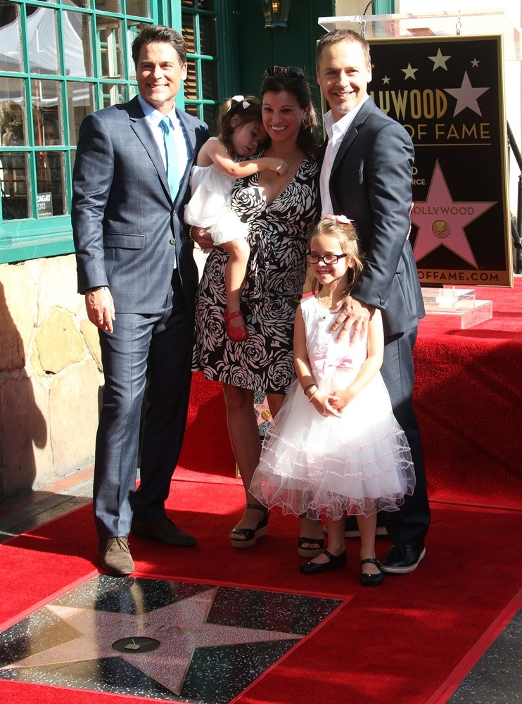 Rob Lowe;Fiona Hepler Lowe;Kim Painter;Mabel Painter Lowe;Chad Lowe;<br>Rob Lowe Honored with A Star on The Hollywood Walk of Fame