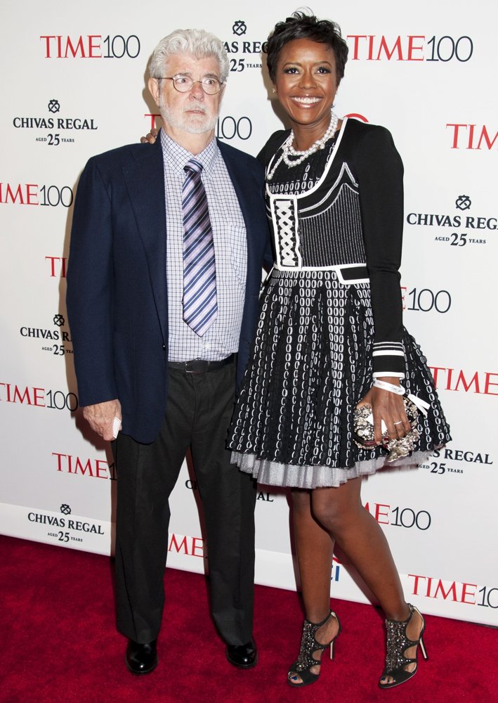 George Lucas;Mellody Hobson;<br>2015 Time 100 Gala