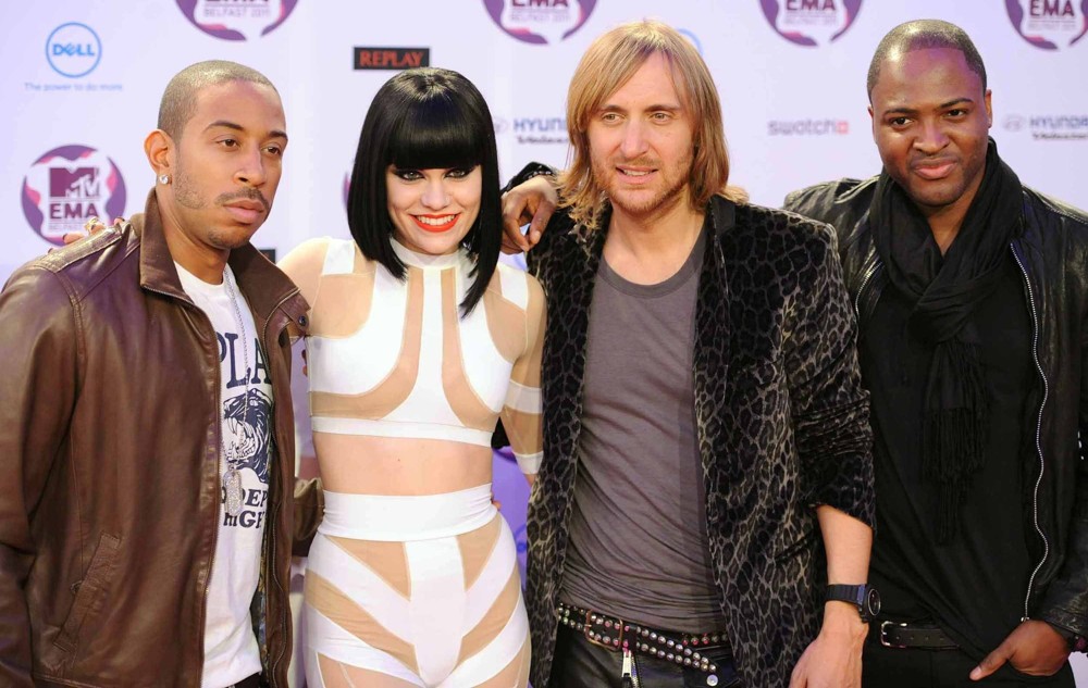 Ludacris;Jessie J;David Guetta;Taio Cruz;<br>The MTV Europe Music Awards 2011 (EMAs) - Press Room