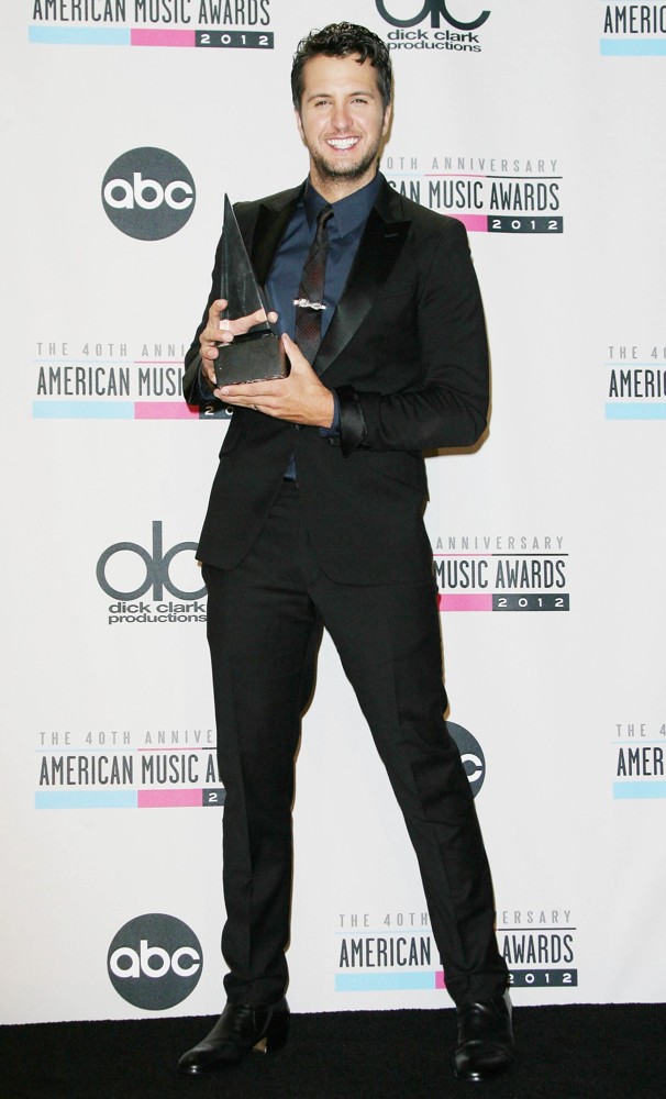 Luke Bryan;<br>The 40th Anniversary American Music Awards - Press Room