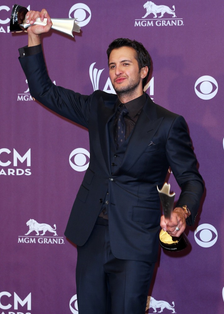 Luke Bryan;<br>48th Annual ACM Awards - Press Room