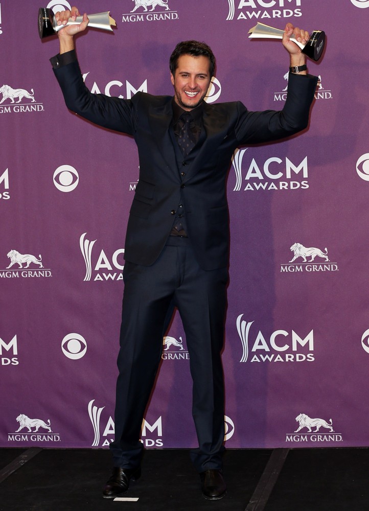 Luke Bryan;<br>48th Annual ACM Awards - Press Room