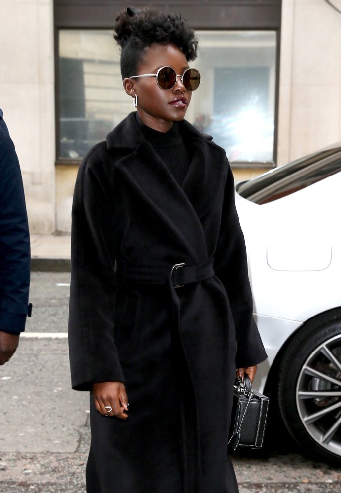 Lupita Nyong'o Seen at Radio 2