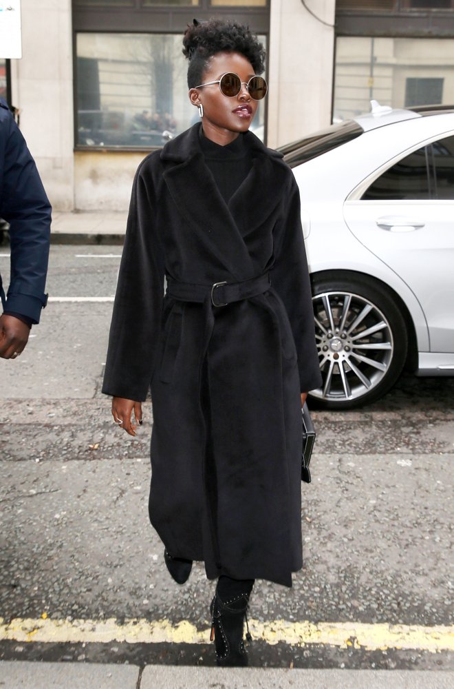 Lupita Nyong'o Seen at Radio 2