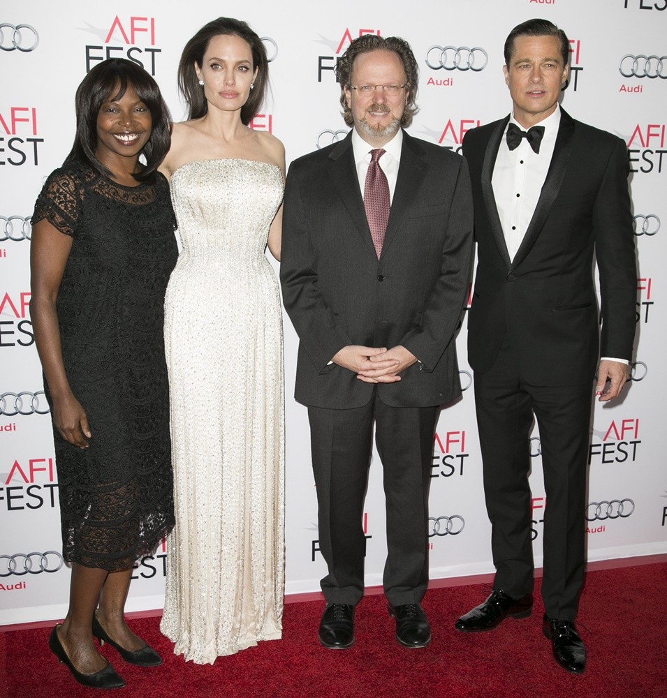 Jacqueline Lyanga;Angelina Jolie;Bob Gazzale;Brad Pitt;<br>AFI FEST 2015 - World Premiere of By the Sea - Red Carpet Arrivals