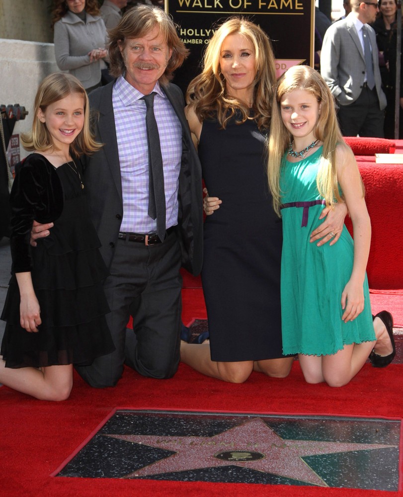 Sophia Grace Macy;William H. Macy;Felicity Huffman;Georgia Grace Macy;<br>Felicity Huffman and William H. Macy Are Honored with Stars at The Hollywood Walk of Fame