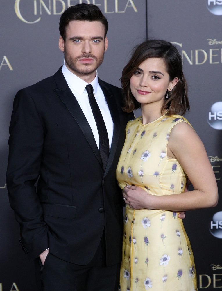 Richard Madden;Jenna-Louise Coleman;<br>Los Angeles Premiere of Disney's Cinderella - Arrivals