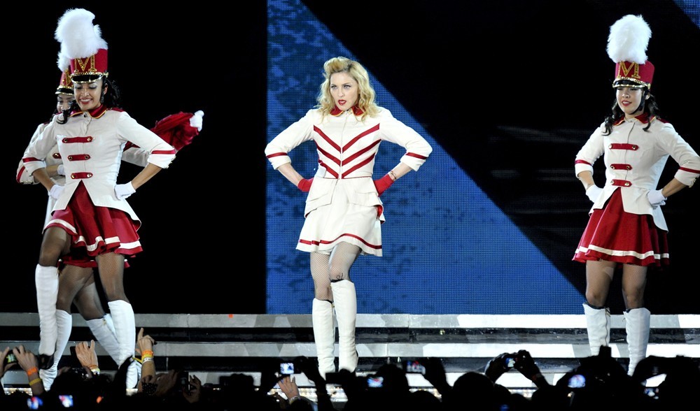 Madonna;<br>Madonna Performing for Her MDNA World Tour