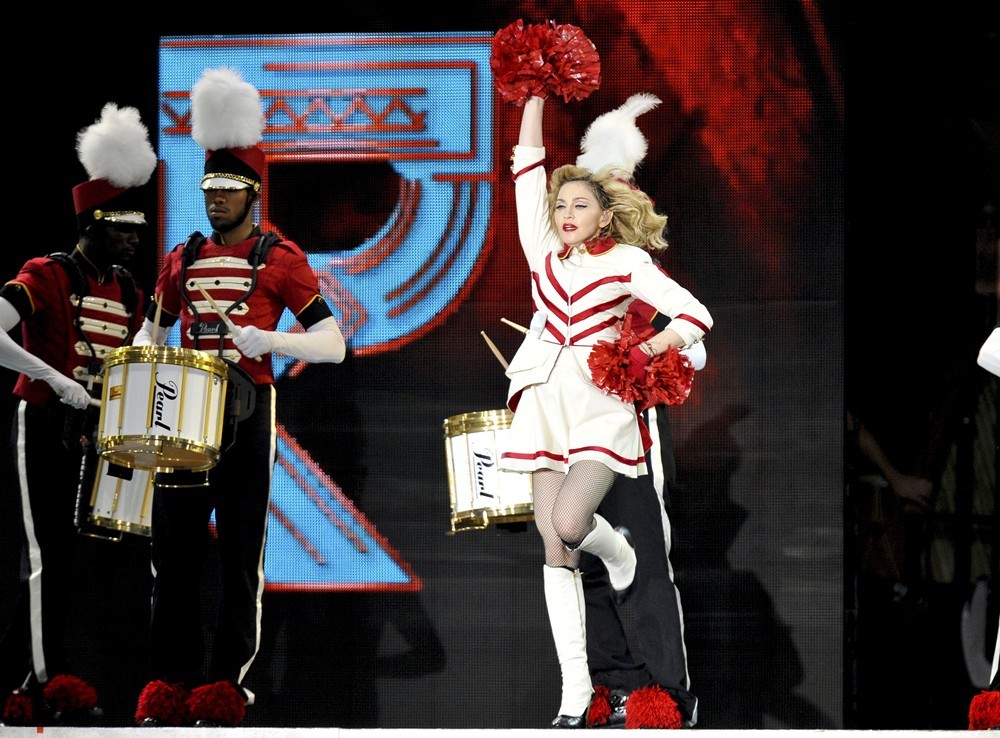 Madonna;<br>Madonna Performing for Her MDNA World Tour