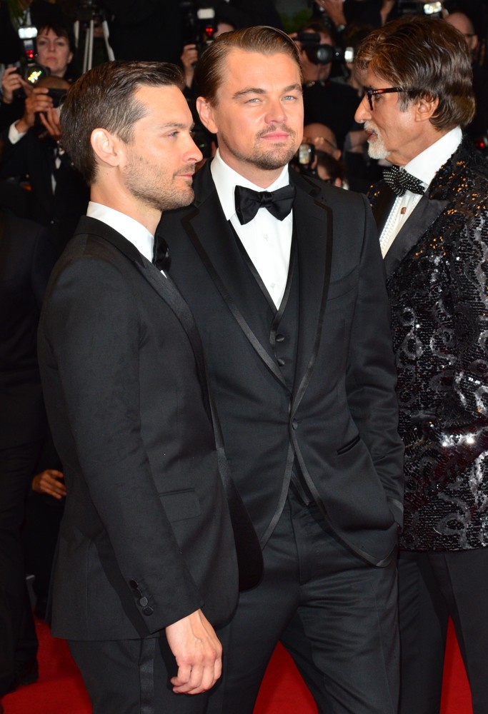 Tobey Maguire;Leonardo DiCaprio;Amitabh Bachchan;<br>Opening Ceremony of The 66th Cannes Film Festival - The Great Gatsby - Premiere