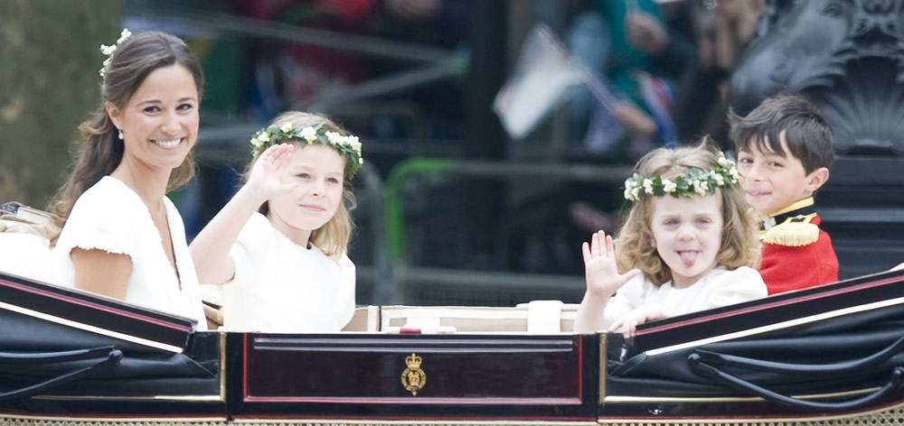 Pippa Middleton;Margarita Armstrong-Jones;Grace Van Cutsem;<br>The Wedding of Prince William and Catherine Middleton