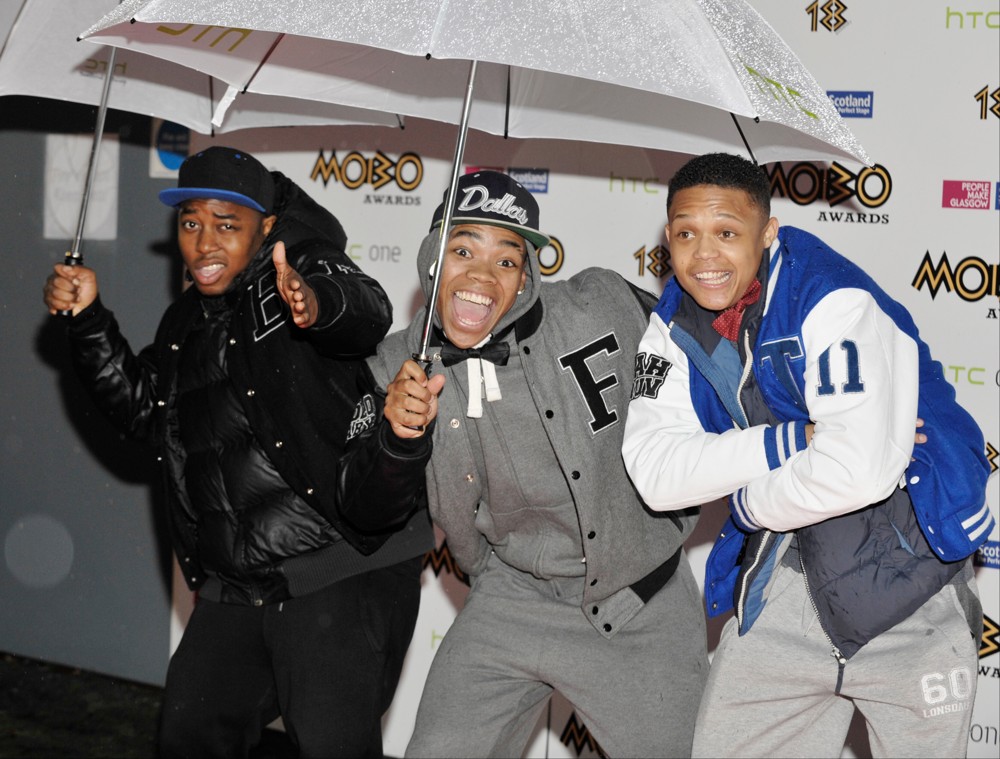 Mandem On The Wall;<br>The MOBO Awards 2013 - Arrivals