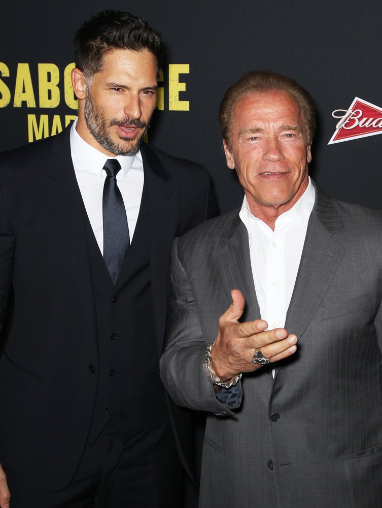 Joe Manganiello;Arnold Schwarzenegger;<br>Sabotage - Los Angeles Premiere