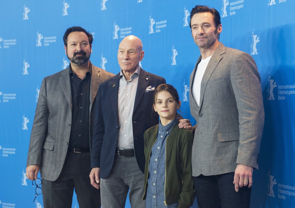 James Mangold;Patrick Stewart;Dafne Keen;Hugh Jackman;<br>67th International Berlin Film Festival - Logan - Photocall