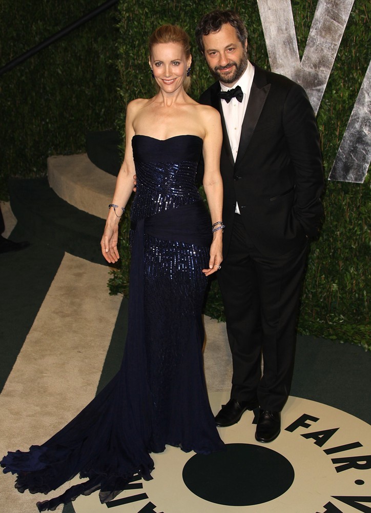 Leslie Mann;Judd Apatow;<br>2012 Vanity Fair Oscar Party - Arrivals