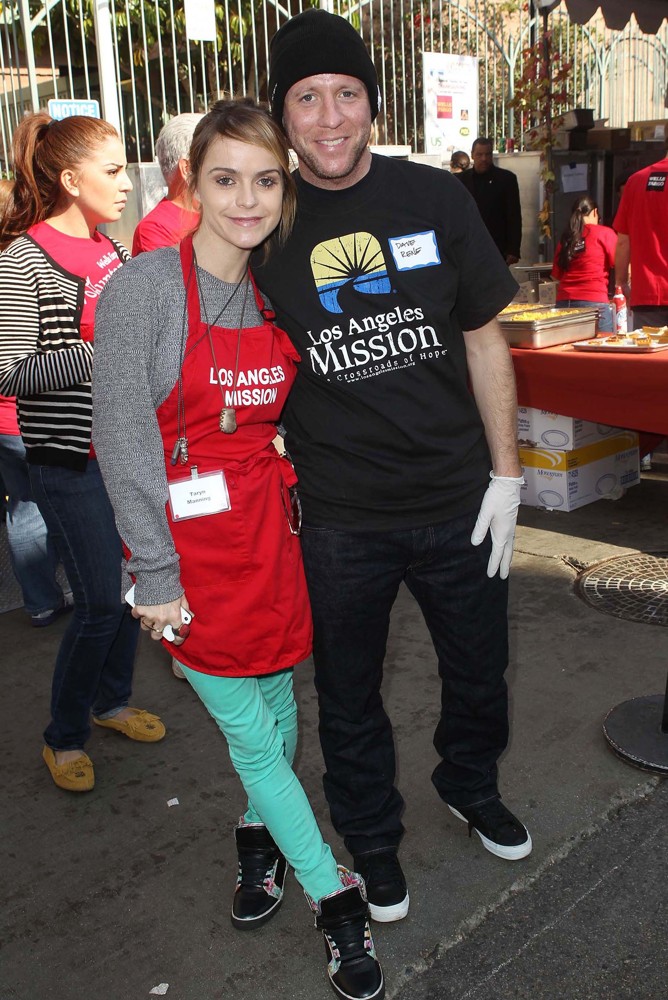 Taryn Manning;Dave Rene;<br>The Los Angeles Mission's Thanksgiving for Skid Row Homeless