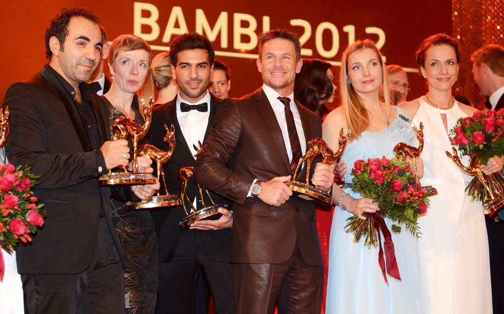 Adnan Maral;Anna Stieblich;Elyas M'Barek;Felix Baumgartner;Nadja Uhl;Claudia Michelsen;<br>Bambi Awards 2012