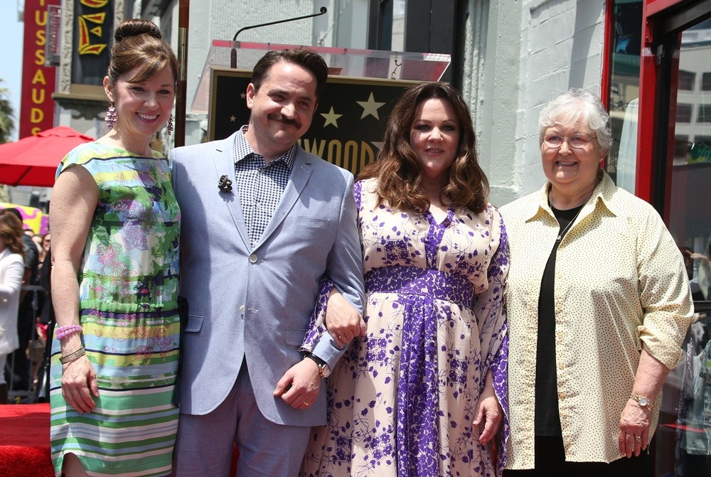 Margie McCarthy;Ben Falcone;Melissa McCarthy;Sandra McCarthy;<br>Melissa McCarthy Recieves A Star on The Hollywood Walk of Fame