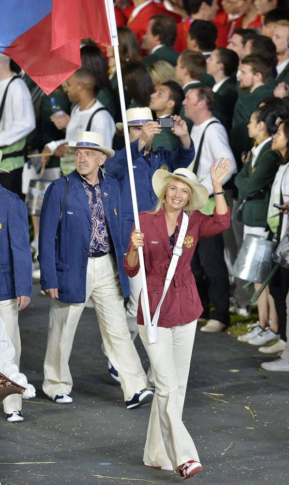 Maria Sharapova;<br>The Opening Ceremony of The London 2012 Olympic Games
