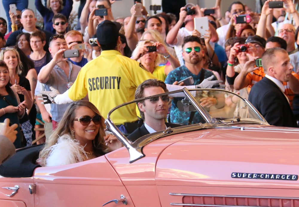 Mariah Carey;<br>Mariah Carey Makes Her Grand Arrival at Caesars Palace