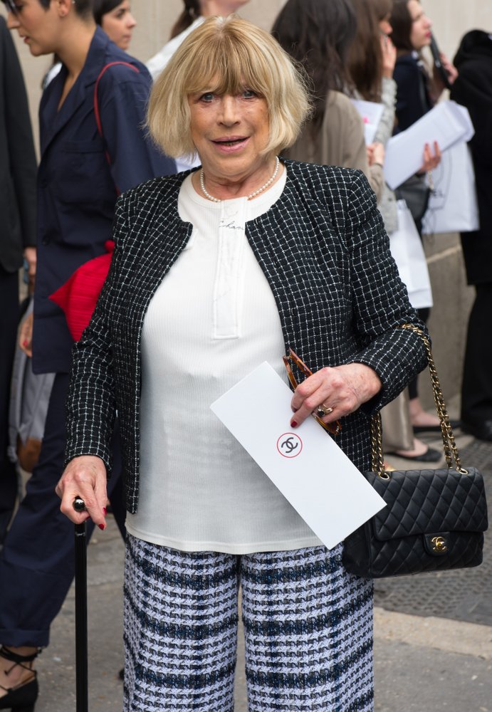 Marianne Faithfull;<br>Paris Fashion Week Haute Couture Autumn-Winter 2016-2017 - Chanel - Arrivals