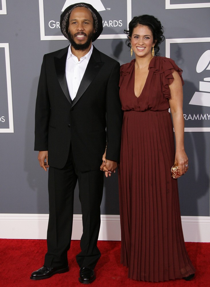 Ziggy Marley;Orly Agai;<br>55th Annual GRAMMY Awards - Arrivals