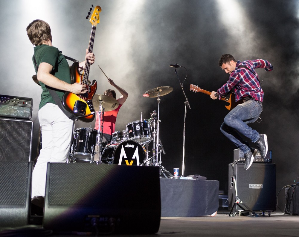 Michael Madden;Matt Flynn;Adam Levine;Maroon 5;<br>Maroon 5 Rock in Rio Lisboa at Parque da Bela Vista - Day 3