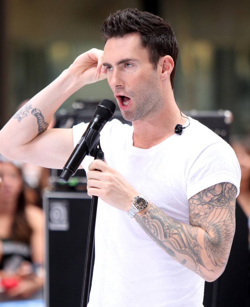 Adam Levine, Maroon 5 br Maroon 5 Perform Live as Part of The Today' S...