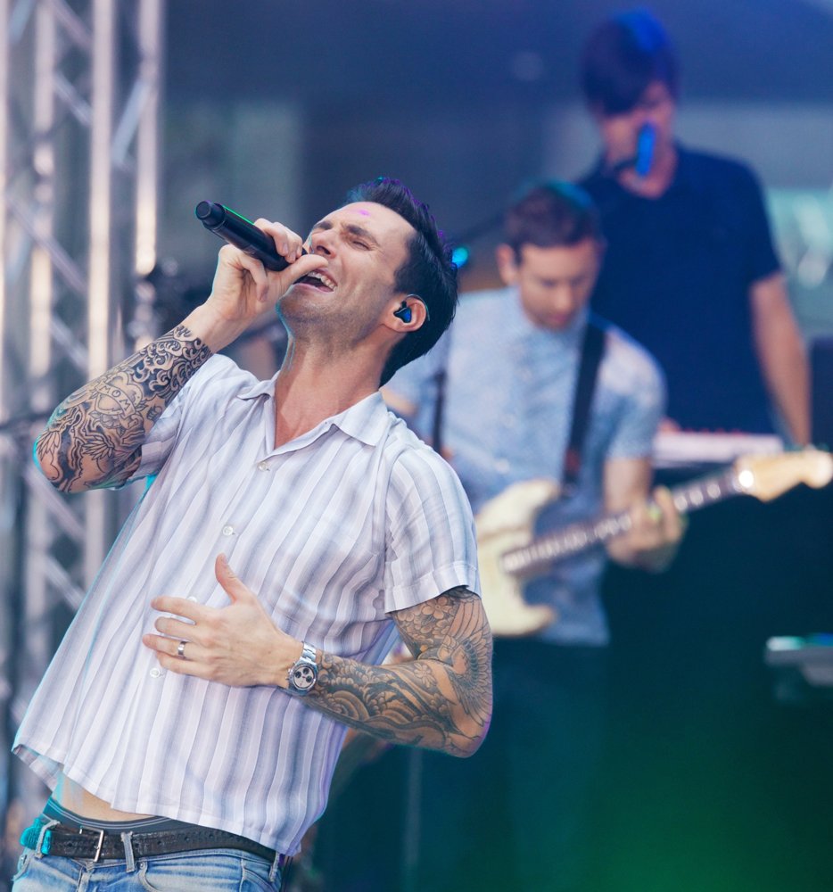 Adam Levine;Jesse Carmichael;Maroon 5;<br>Maroon 5 at The Today Show Toyota Concert Series