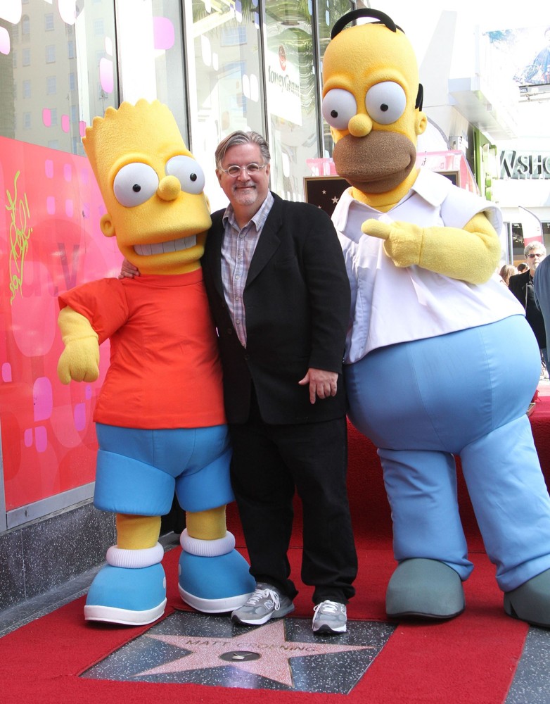 Matt Groening;<br>Creator of The Simpsons Matt Groening Receives A Star on The Hollywood Walk of Fame