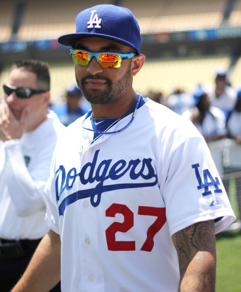 Matt Kemp;<br>The Los Angeles Dodgers Stadium Hosts A Fan Photo Day